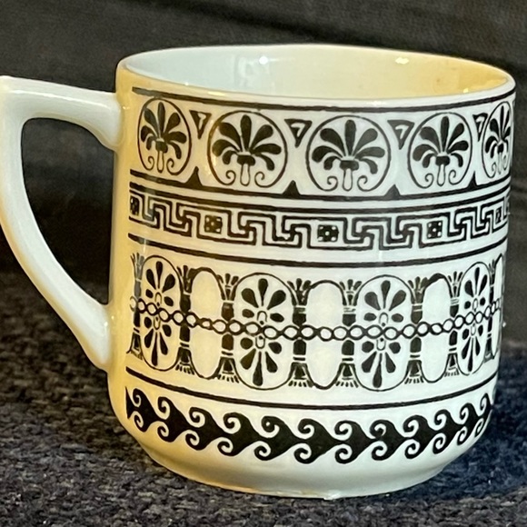 Greek Porcelain Cup with Acropolis Design. Handmade in Greece - Picture 2 of 5